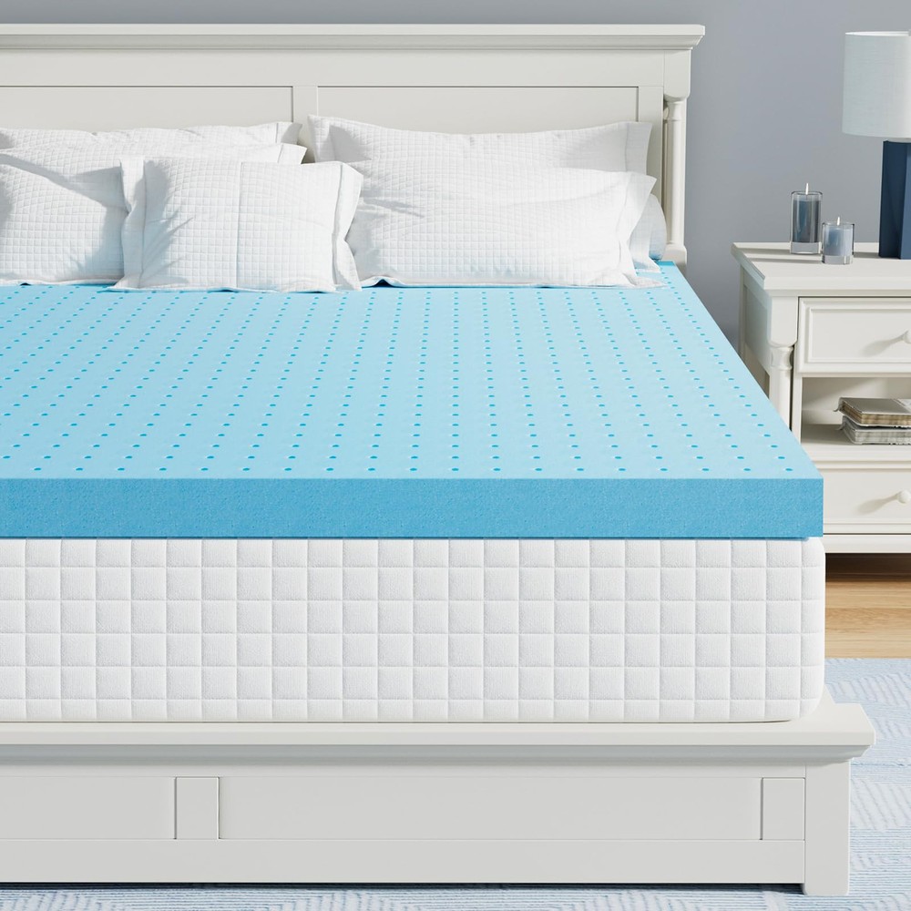 UniPon Firm Mattress Topper 3 inch Foam Mattress Topper King Size Pure High D...