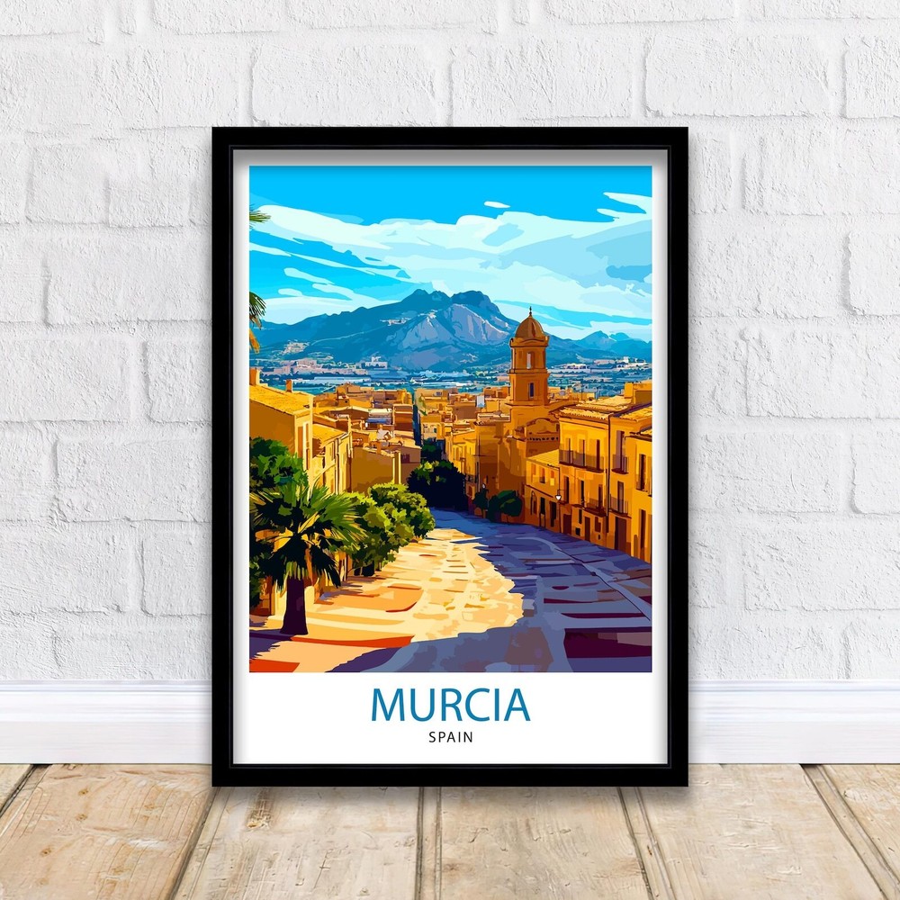 Murcia Spain Travel Print Wall Decor Wall Art Murcia Wall Hanging Home Dcor