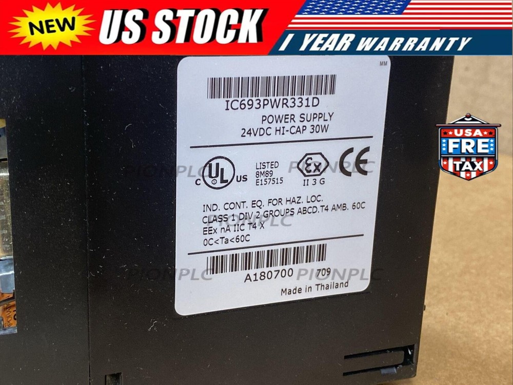 NEW Unopened GE Fanuc IC693PWR331D Series 90-30 Power Supply 24VDC HI-CAP 30W