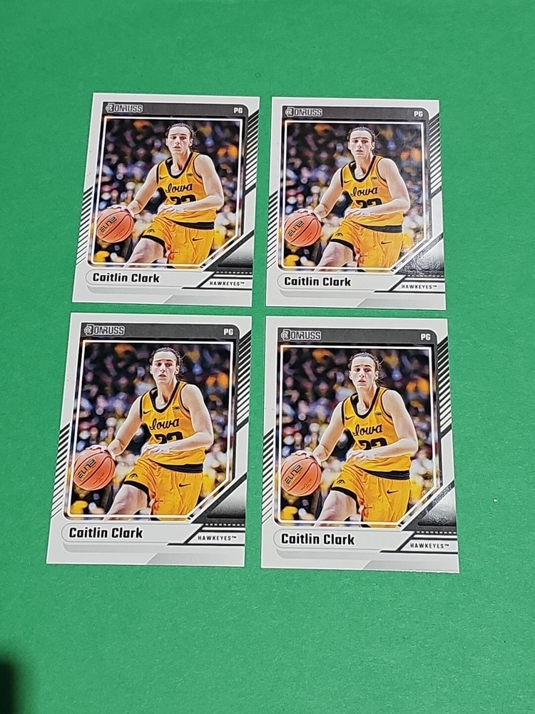 💎 Lot Of 4 Caitlin Clark Rookie 2024 Panini Donruss Iowa Hawkeyes Cards # 4