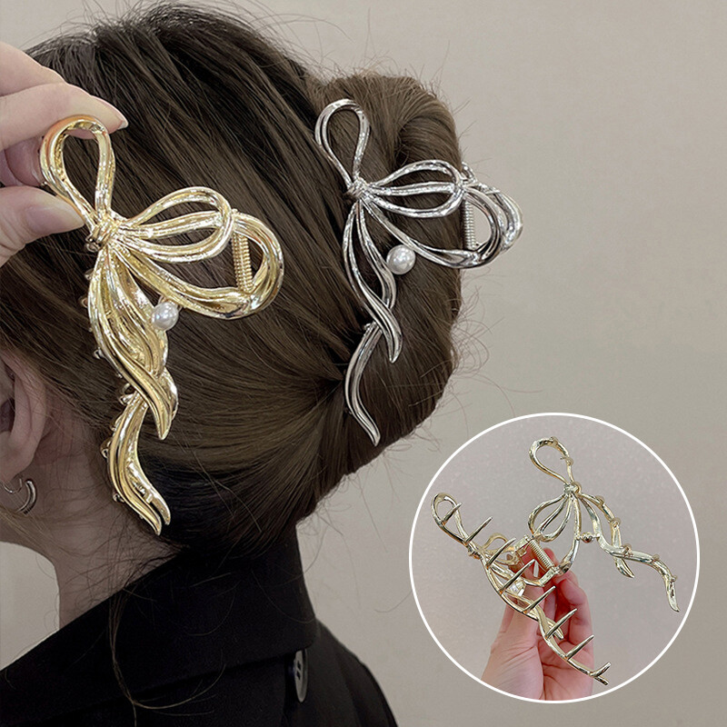 Hollow Geometric Hair Clip Ponytail Clip Minimalist Hair Accessories Elegant