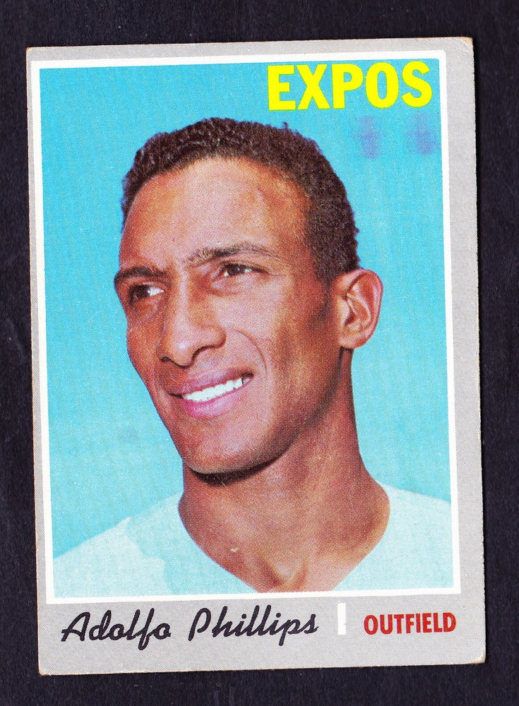 1970 Topps #666 Adolfo Phillips Montreal Expos Baseball Card  
