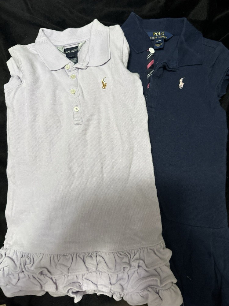 ralph lauren polo dress size 4 toddler Lot of 2