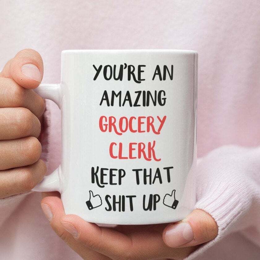 Grocery Clerk Gift Mug For Grocery Clerk Grocery Clerk Mug Gift For Grocery