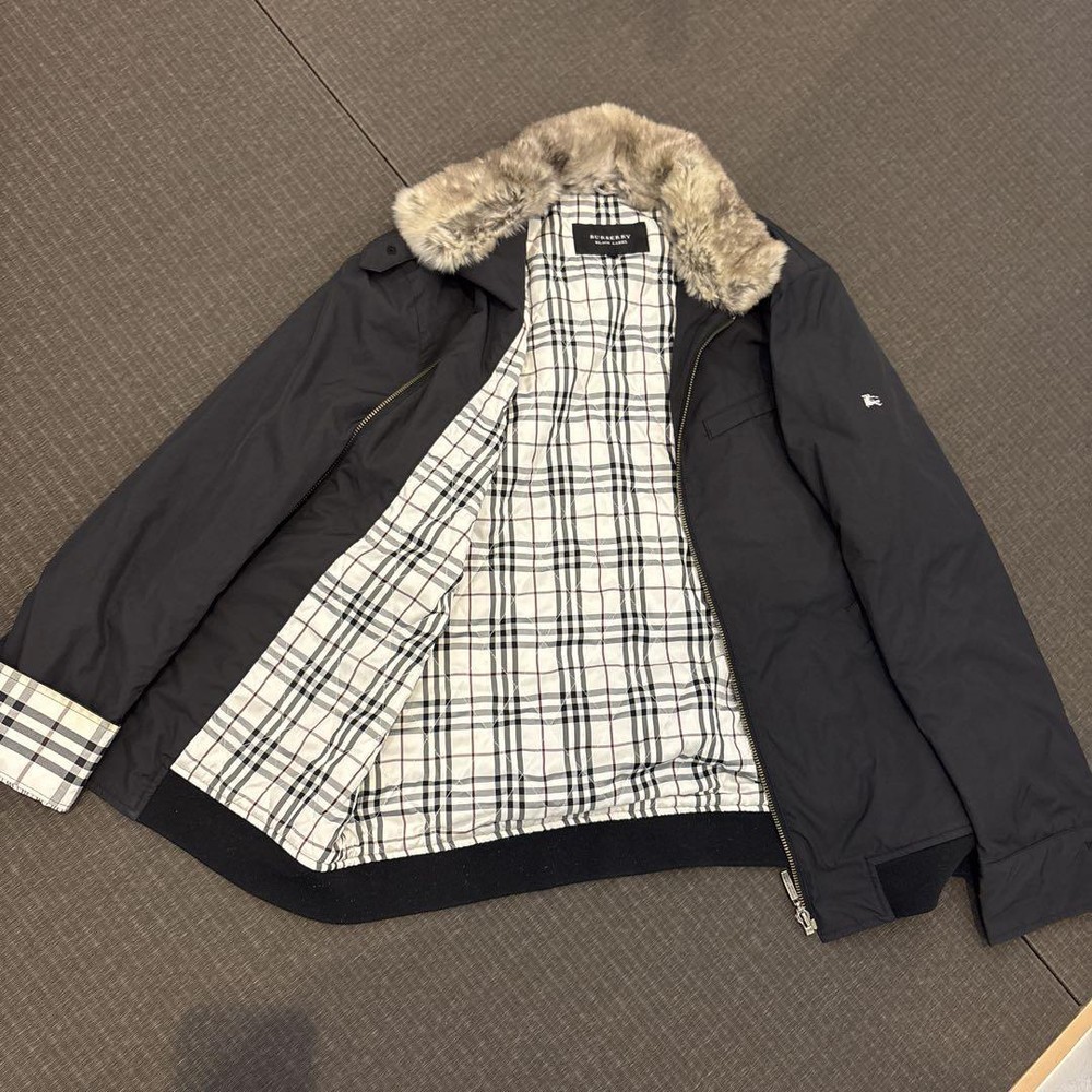 Burberry Black Label Jumper with Nova Check Lining F/S from Japan