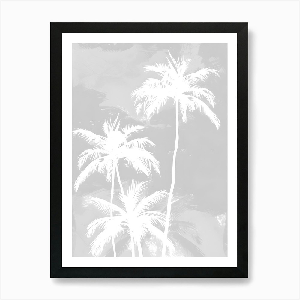 Palm Trees 1 Framed Art Print Canvas Wall Decor Picture Poster  