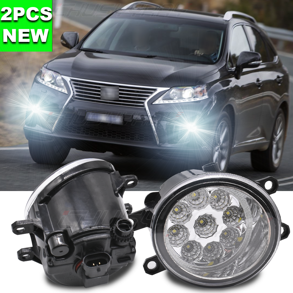 Pair LED Front Bumper Fog Light Driving Lamp For 2010-2014 Lexus RX350/RX450h