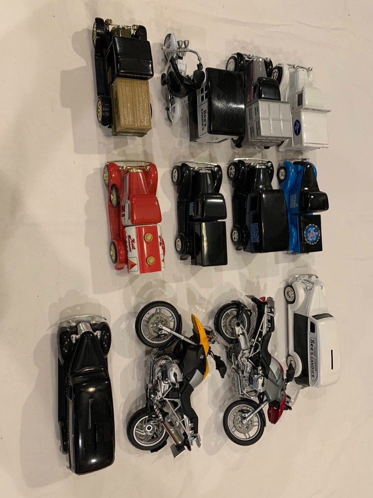 Bulk Wholesale Lot of 12 Diecast Collector's Cars Trucks Motorcycles