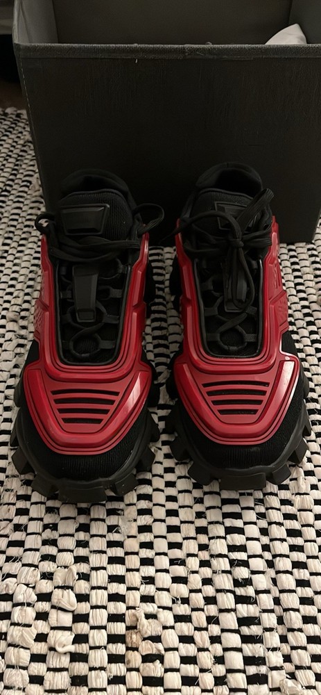 Prada Cloudbust Thunders Sneakers in Black & White