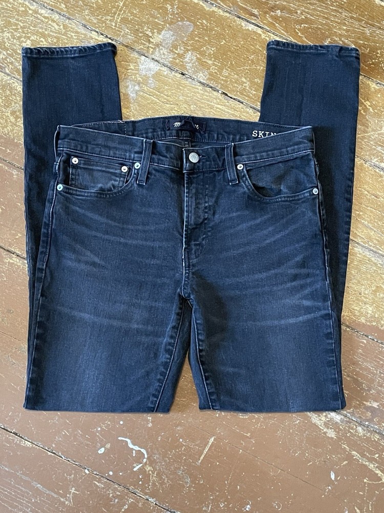 Madewell Black Skinny Jeans Mid-Rise 32x32 for Women