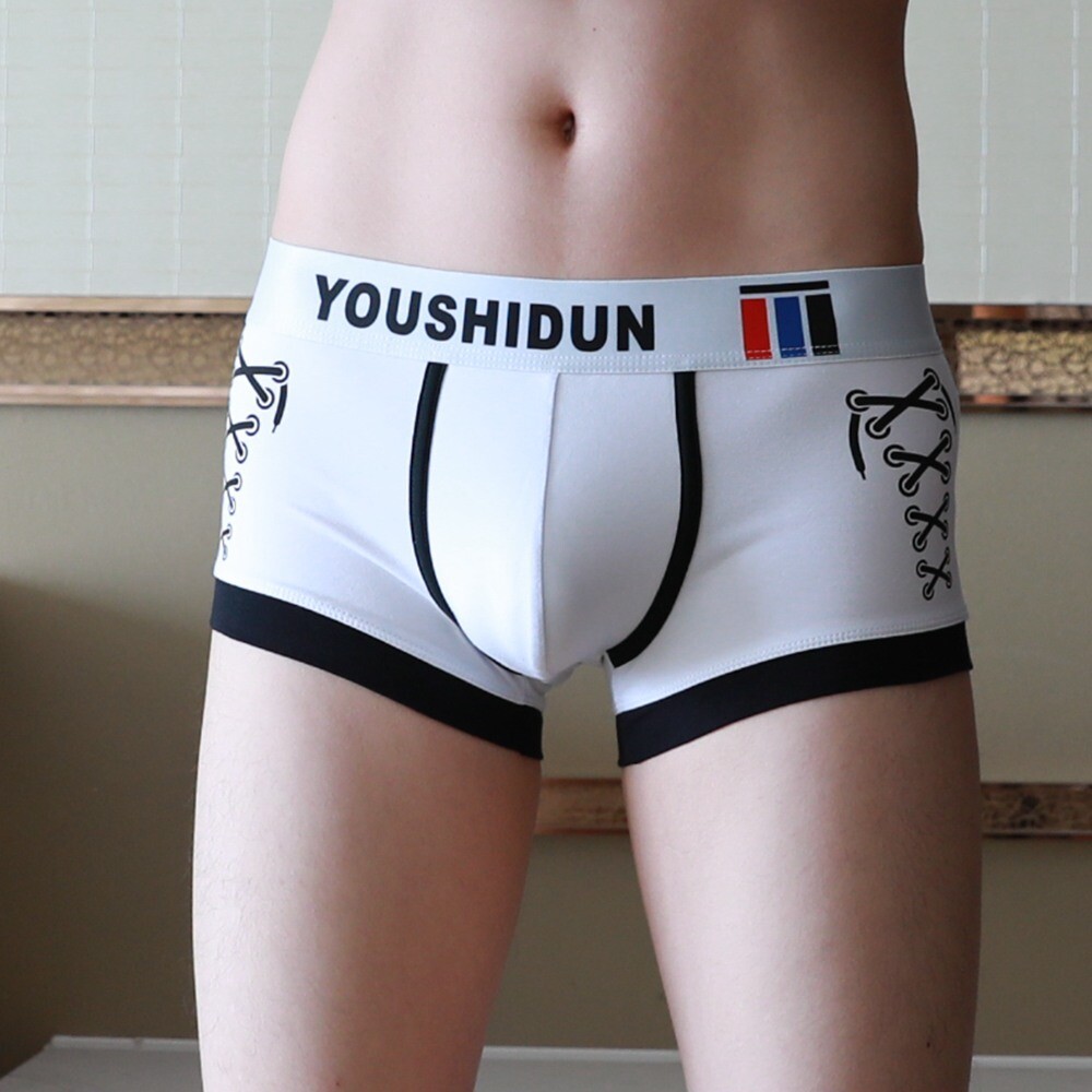 Men Boxer Shorts Waistband Printed Cotton Underwear Nightwear Trunks XXL