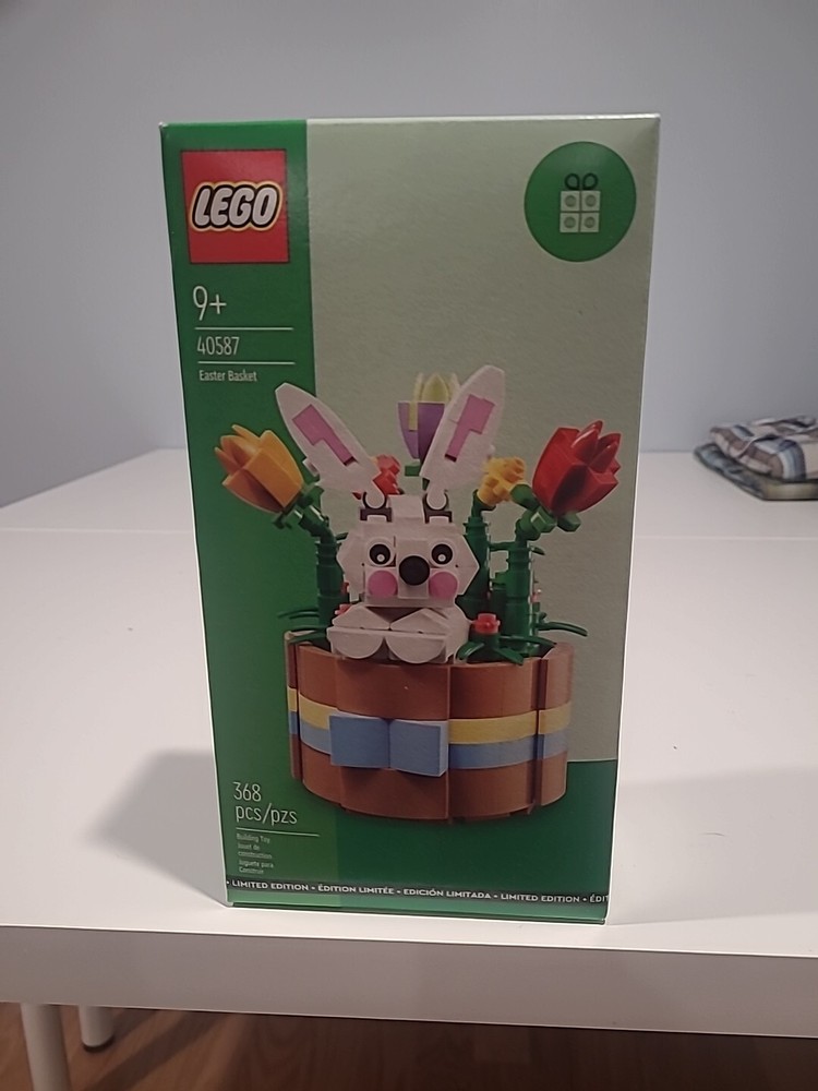 LEGO Easter Basket 40587 Retired GWP 368pc Bunny Flowers New in Box-image