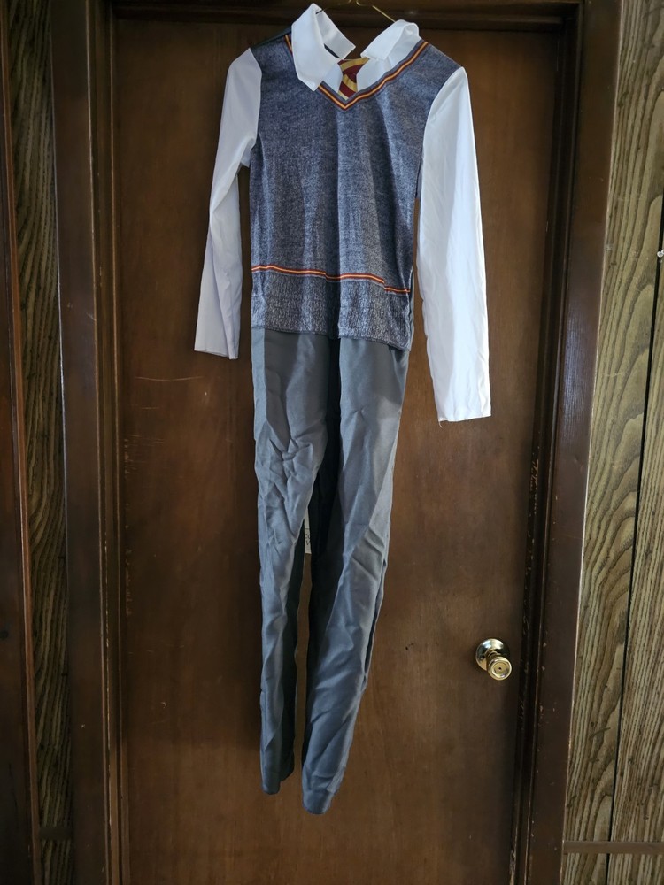 Harry Potter Gryffindor Ron Weasley Costume Suit & Robe Size L 10/12 Excellent Used Condition  