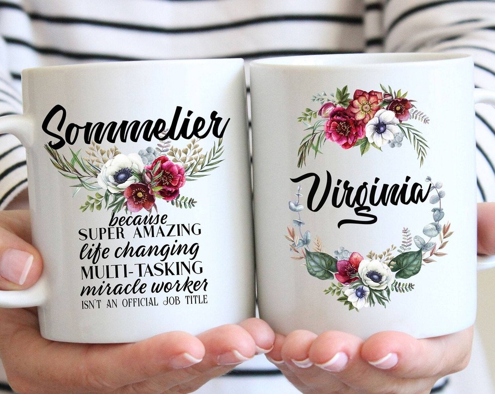 Personalized Sommelier Gift For Women L Retirement Thank You Appreciation