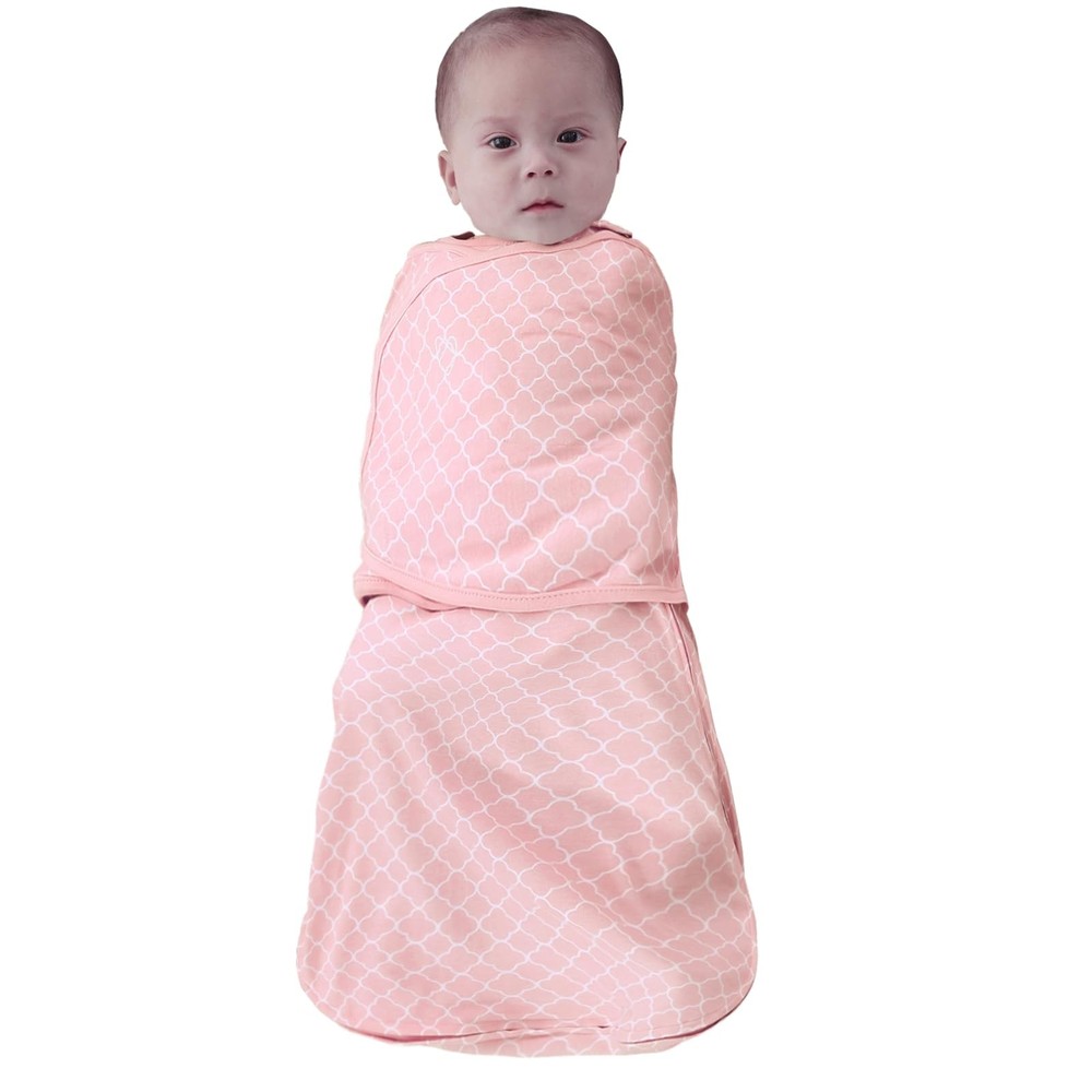 AugTwig Baby Sleep Sack Swaddle,Swaddles 3-6 Medium（3-6 Months）, Pink