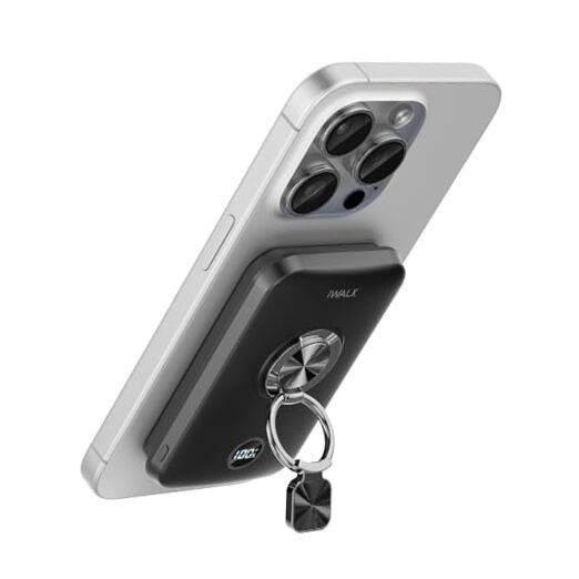 10,000mAh Magnetic Wireless Power Bank for iPhone - Black  