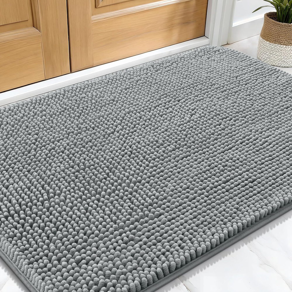 Non-Slip Muddy Paws Dog Door Mat Absorbs Dirt Moisture 30x20