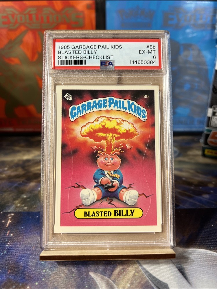 1985 Garbage Pail Kids Blasted Billy No. 8b Checklist PSA 6