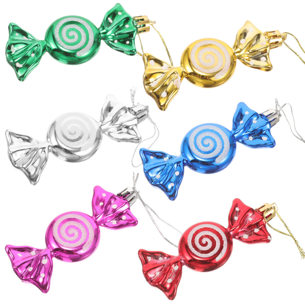 Festive Tree Happy Birthday Ornaments Safe Decorations Box of Six Candy Child