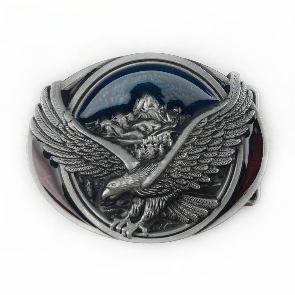 Western Cowboy Belt Buckle Men & Women USA Retro Rodeo Casual Wear Flying Eagle