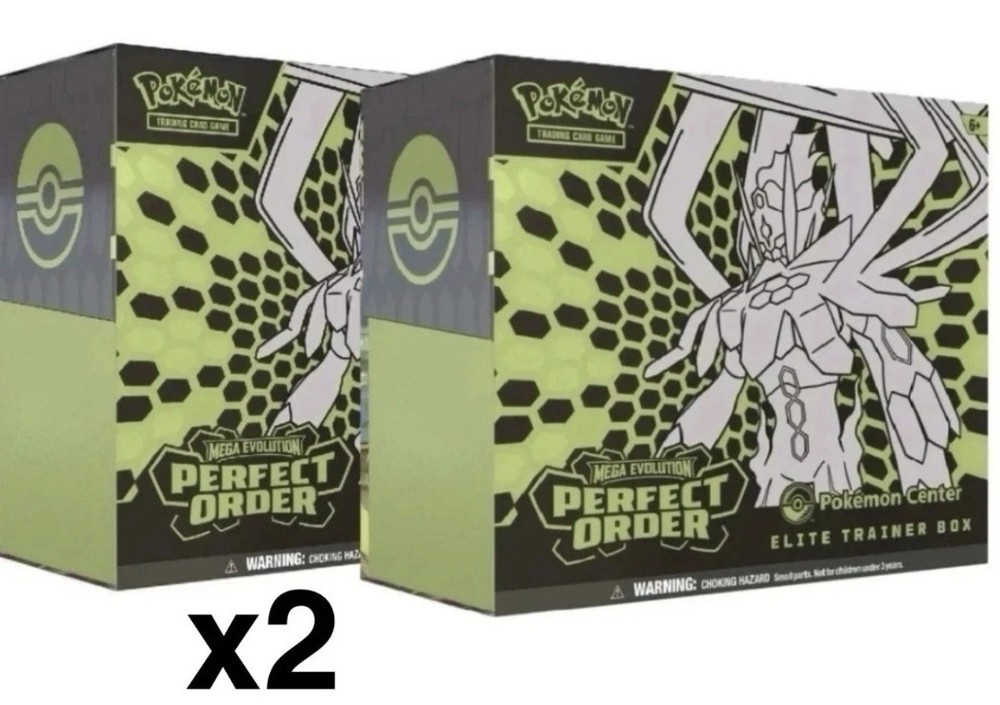 2X Perfect Order Pokemon Center ETB Elite Trainer Box Pokemon TCG PRESALE 03/27