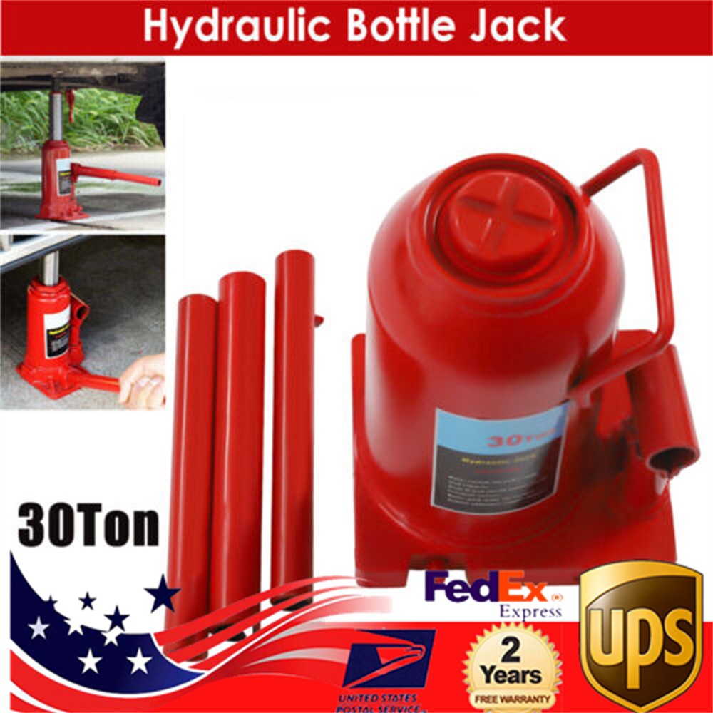 30Ton Hydraulic Bottle Jack 66138lb Lift HEAVY DUTY Automotive New FREE SHIPPING