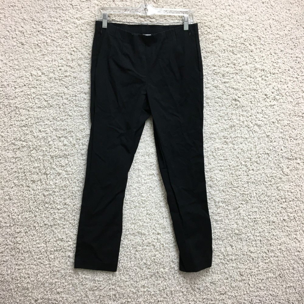 J Jill Pants 6 Adult Black Cropped Dress Mid Rise Straight Stretch Womens S