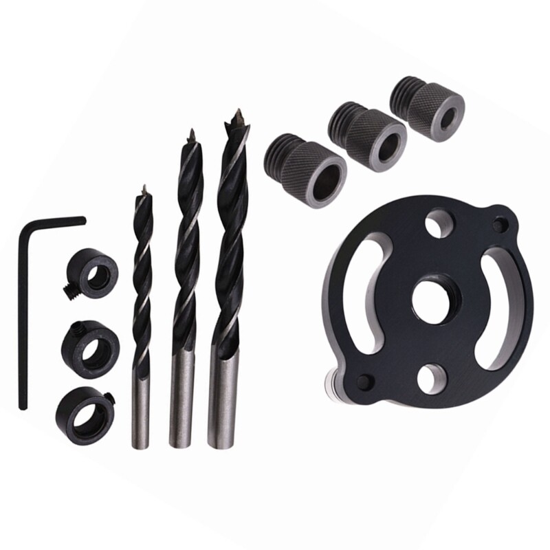 Vertical Doweling Jig 6-10mm Woodworking Hole Puncher Self-centering Drill Guide