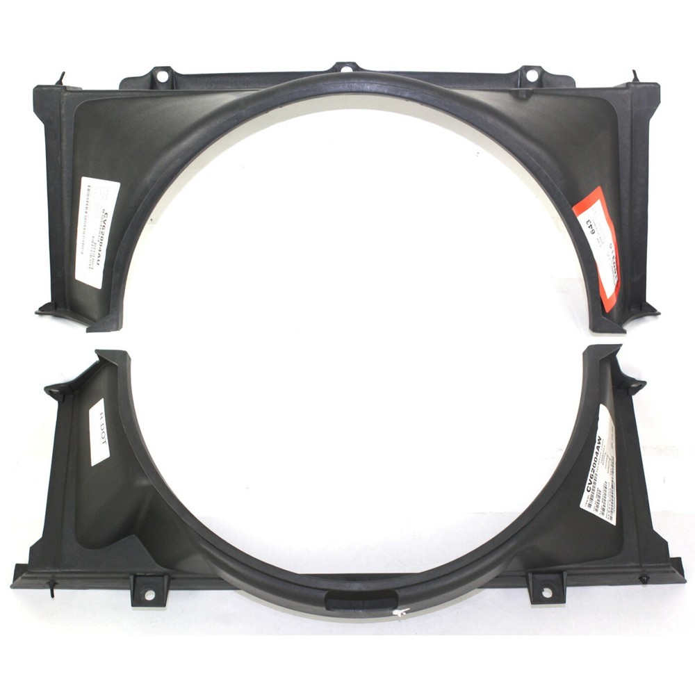 Upper and Lower Fan Shroud Set For 1986-1993 Chevrolet S10 For 1986-1990 GMC S15