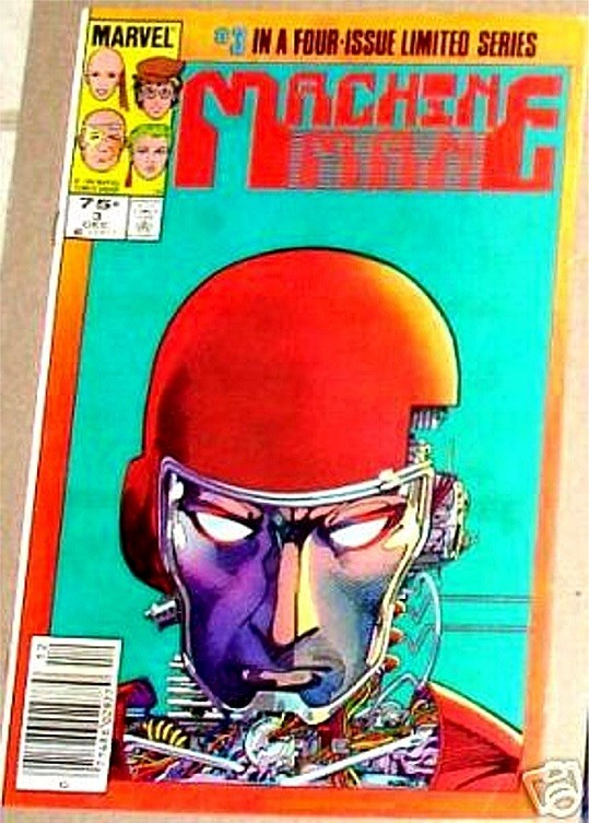 MACHINE MAN 3 LIMITED SERIES 1984 MARVEL X-51 NEWSSTAND VF