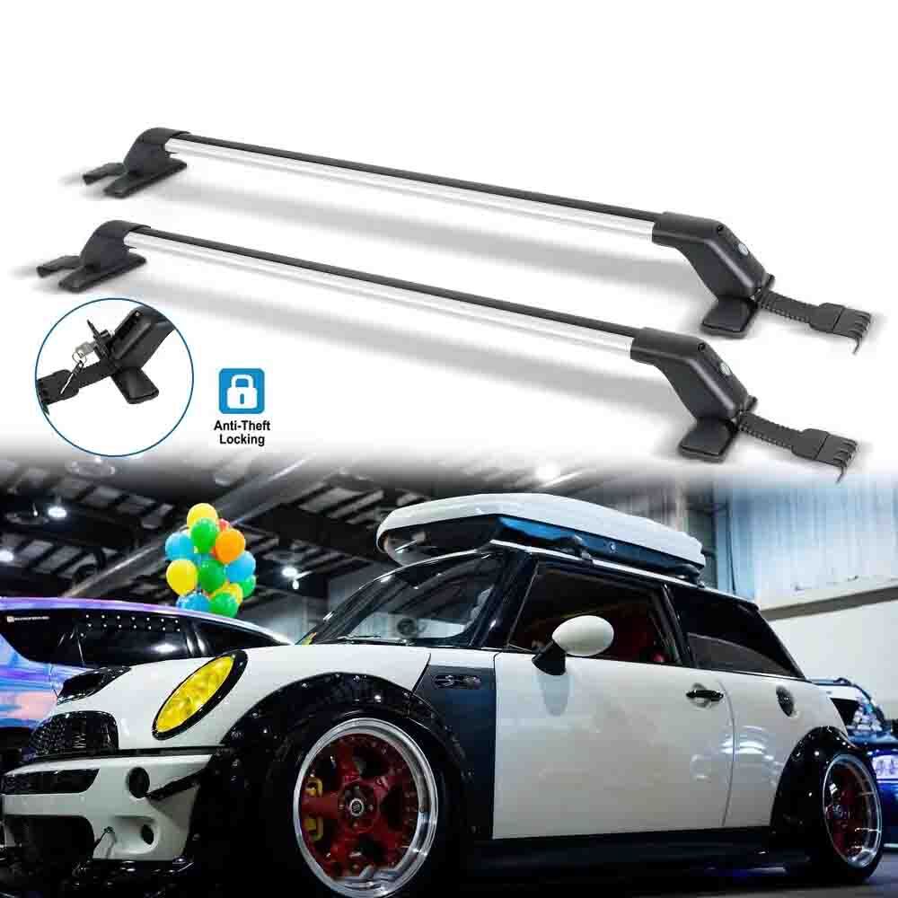 For Mini Cooper S Top Roof Racks Cross Bars Cargo Carrier Luggage Aluminum Lock