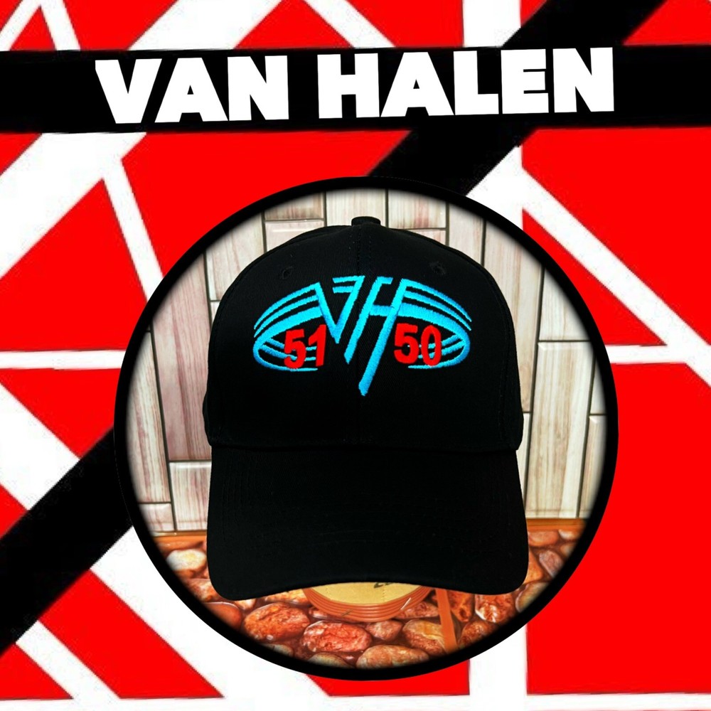 VAN HALEN SAMMY HAGAR ERA EMBROIDERED BLACK HAT WASHABLE 🤘