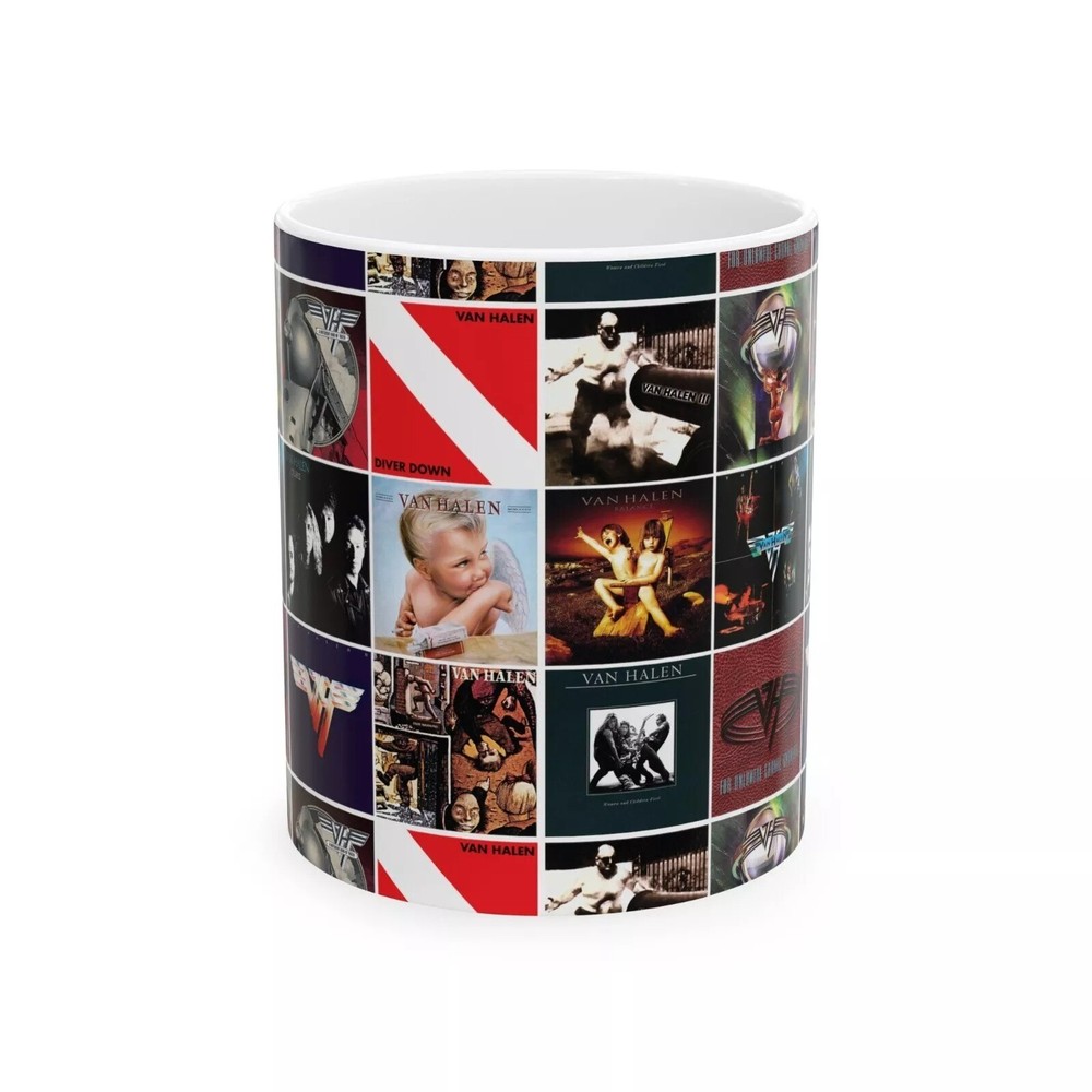 Van Halen Album Cover Mug Classic Rock Coffee Cup,  White Ceramic 11Oz 15OZ