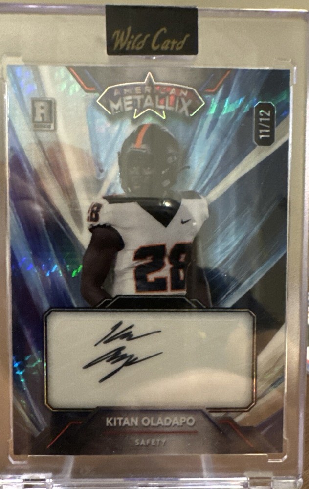 2023 Wild Card American Metallix WildMarble Auto 11/12 Kitan Oladapo #WMM-KOA