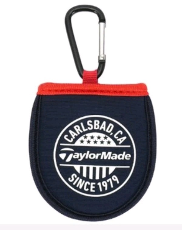 Taylormade Golf Ball Cleaner Pouch Navy & Red