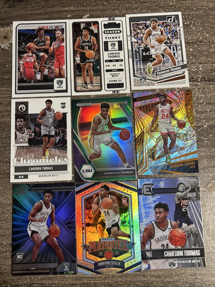 Cameron Thomas Rookie Card Lot - Nets Cards