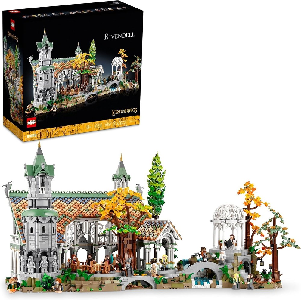 Icons The Lord of The Rings: Rivendell Building Set for Adults, Ages 18+ - LOTR