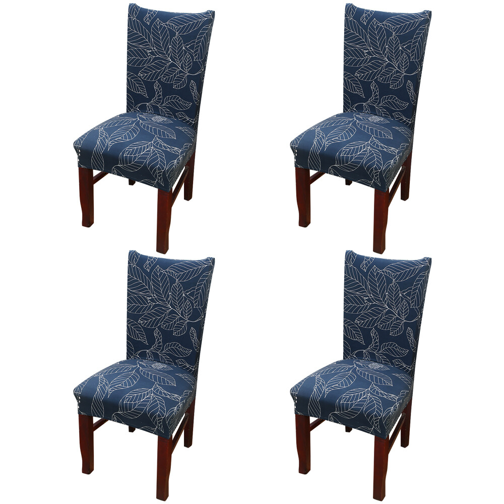 4PCS Stretch Chair Covers for Dining Room Wedding Banquet Home Party Decoration