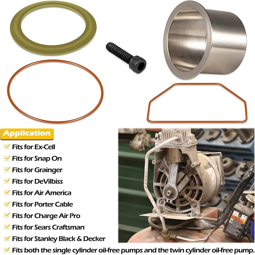 K-0650 Air Compressor Cylinder and Piston Ring Replacement Kit