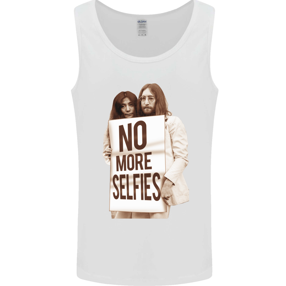 No More Selfies Funny Camera Photography Mens Vest Tank Top