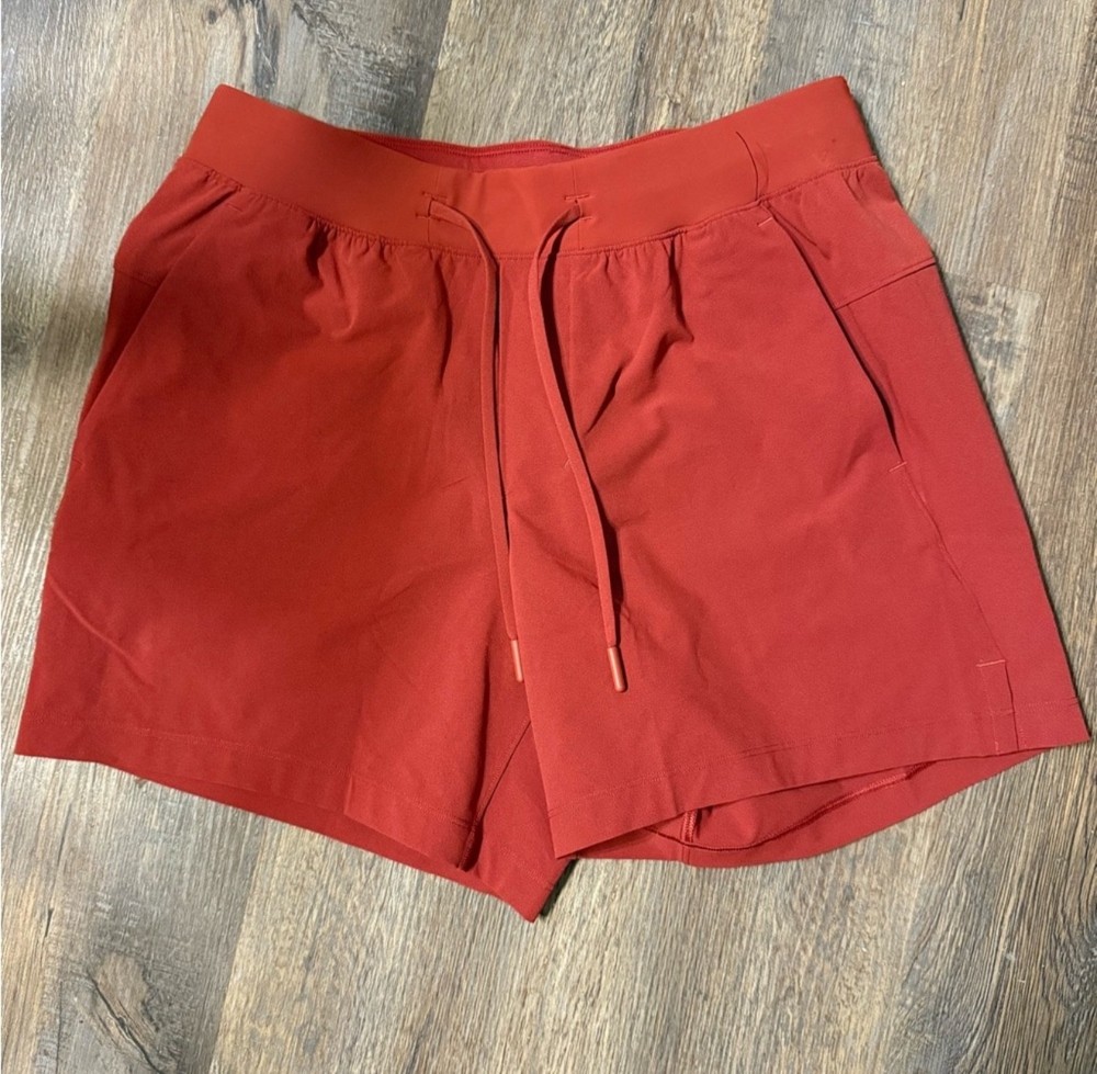 lululemon athletica mens Burnt Orange Athletic Shorts