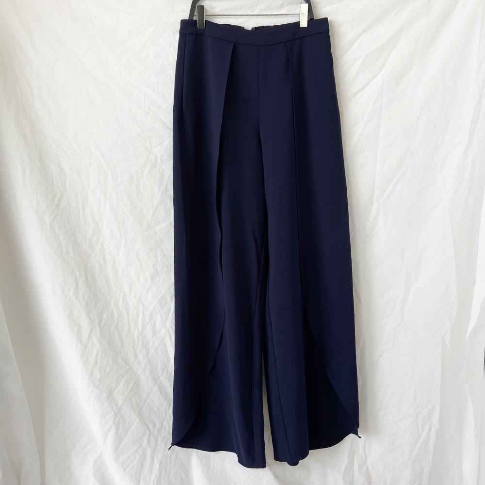 Alice + Olivia Blue Wide-Leg Trousers