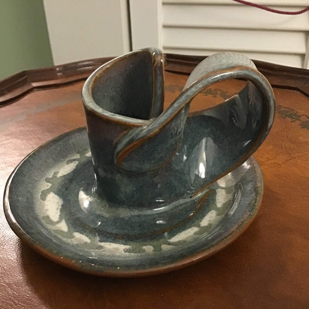 Bay Pottery Mid Century Finger Candle Holder North Carolina Potter