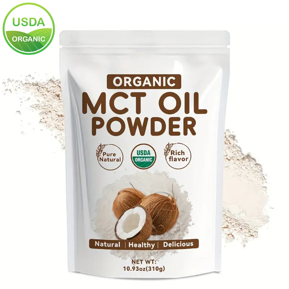 Organic MCT Oil Powder, 10.93oz (310g), Natural Coconut Extract Powder, No Sugar