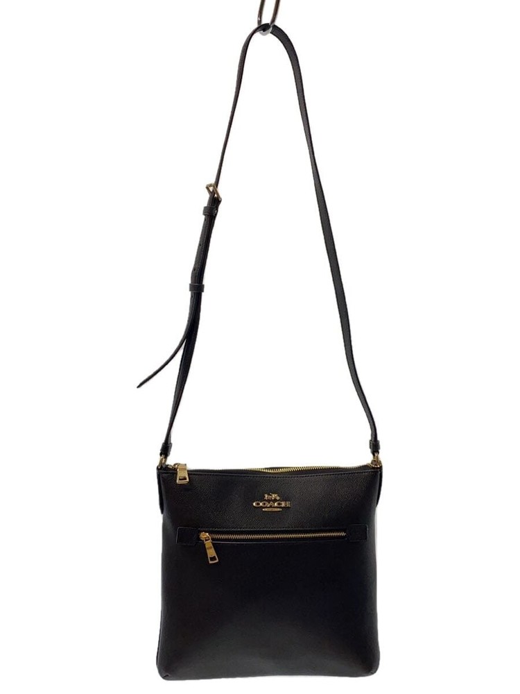 Auth COACH Rowan File Bag C1556 in Black Leather F/S 424728 Pre-Owned