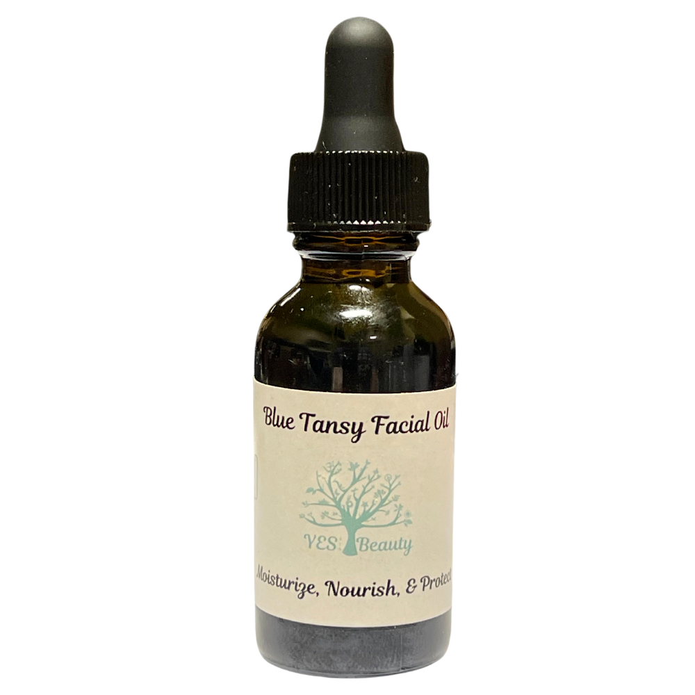 Blue Tansy Anti-Aging Facial Oil with Jojoba & Camellia Seed Oils for Hydration