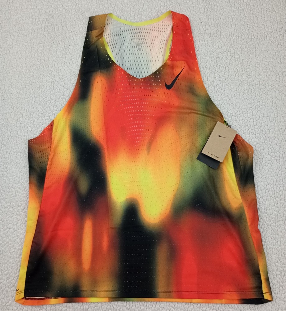 Nike Dri-FIT ADV Aeroswift Elite Singlet Tank Top Multi Color Size XL MSRP $100