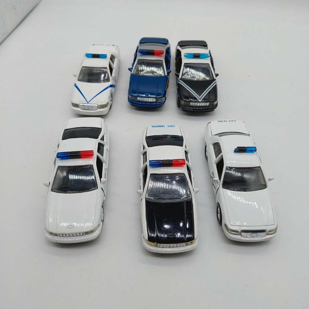 Road Champs Lot of 6 Police Cars Diecast 1/43 scale 5