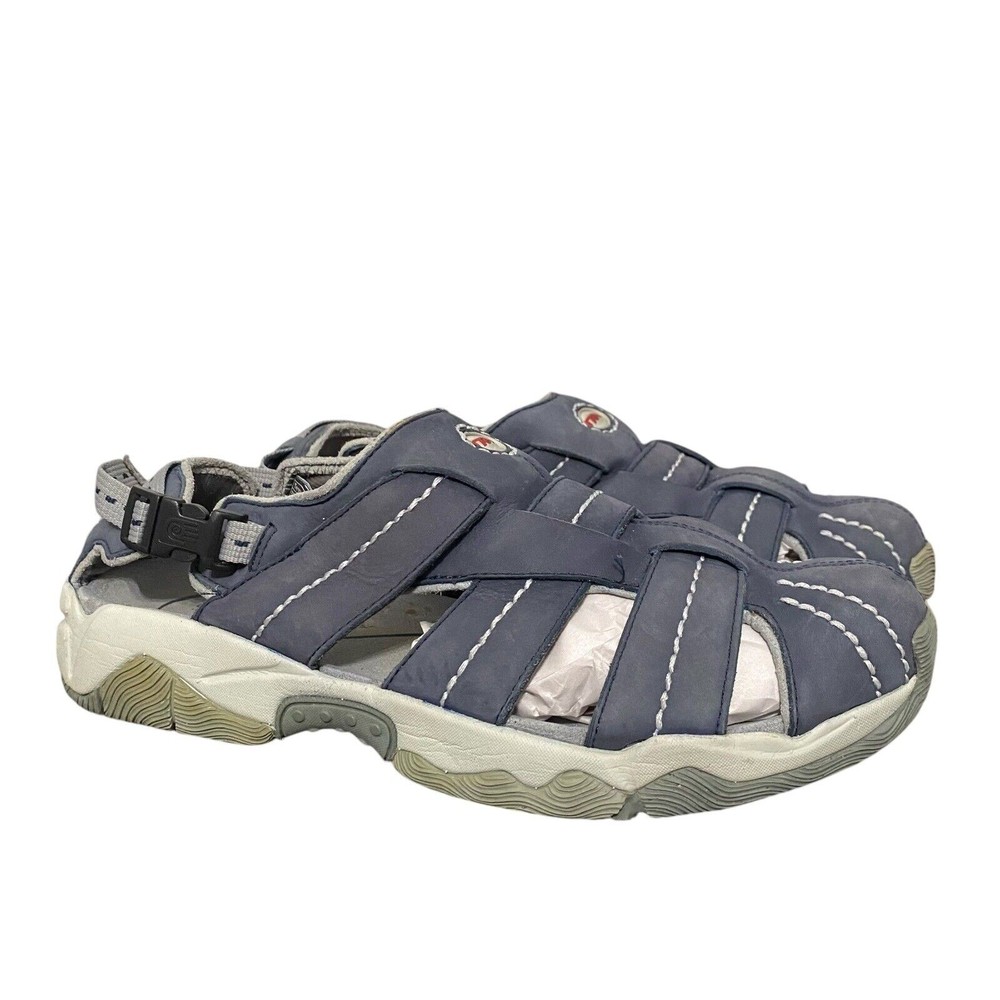 Teva Grenada Blue Leather Fisherman Sandals Hiking Gorpcore Men’s Size 11 EUC!!!