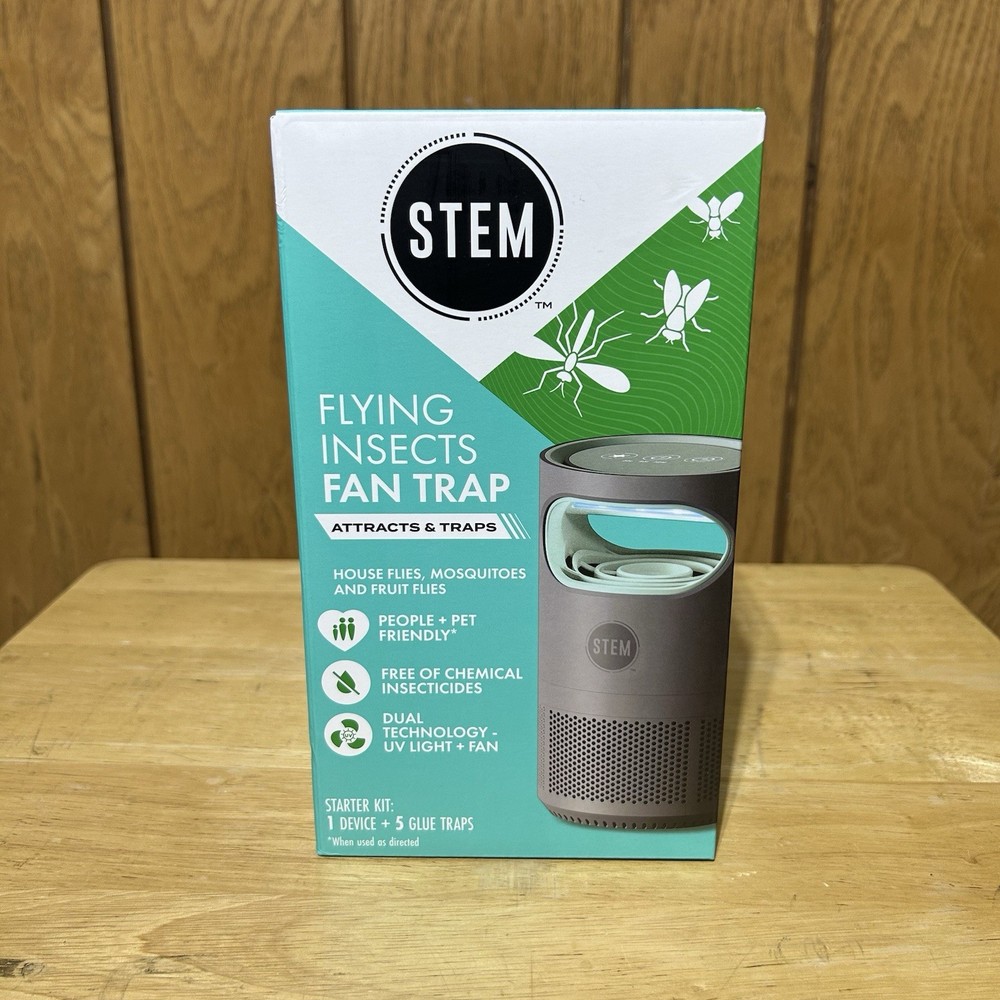 Stem Flying Insect Fan Trap Indoor Bug Control Mosquitoes Flies Starter Kit NEW